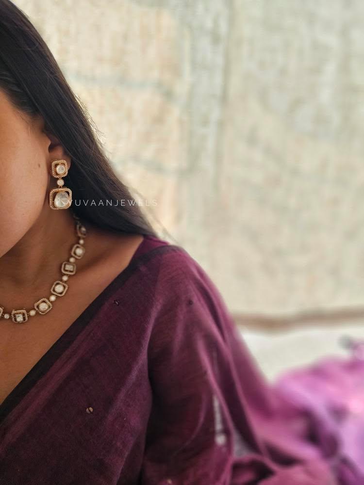 Kriya delicate polki necklace Thumbnail