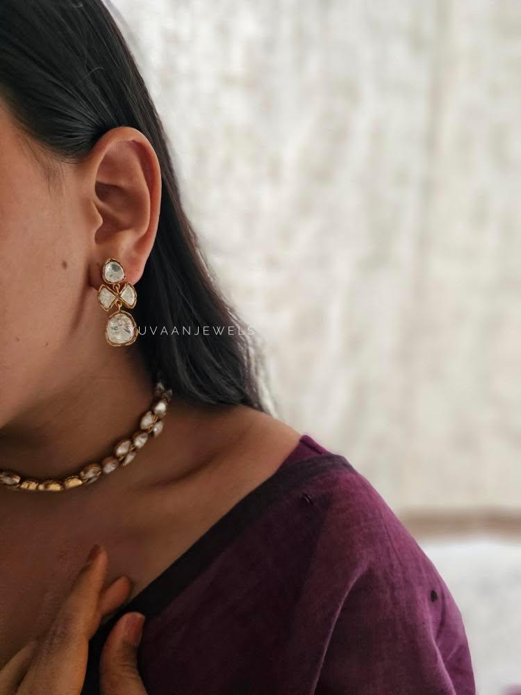 Griva delicate polki necklace Thumbnail