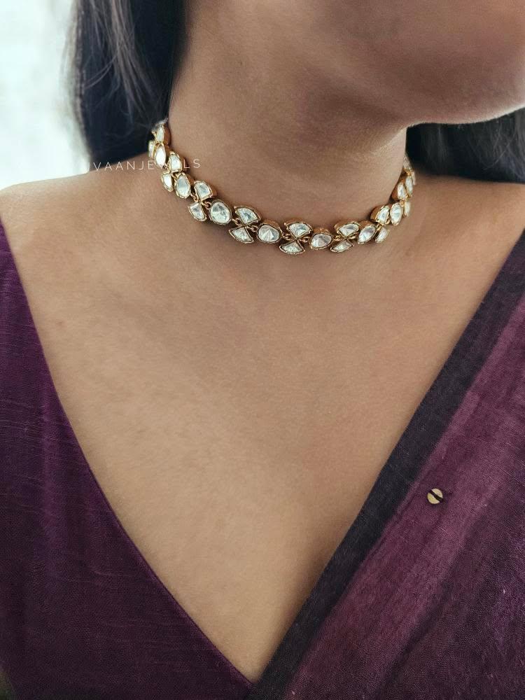 Griva delicate polki necklace Thumbnail