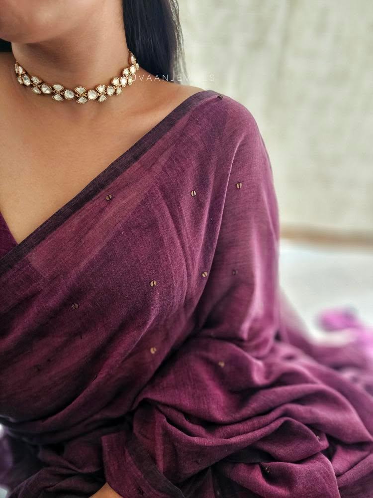 Griva delicate polki necklace Thumbnail