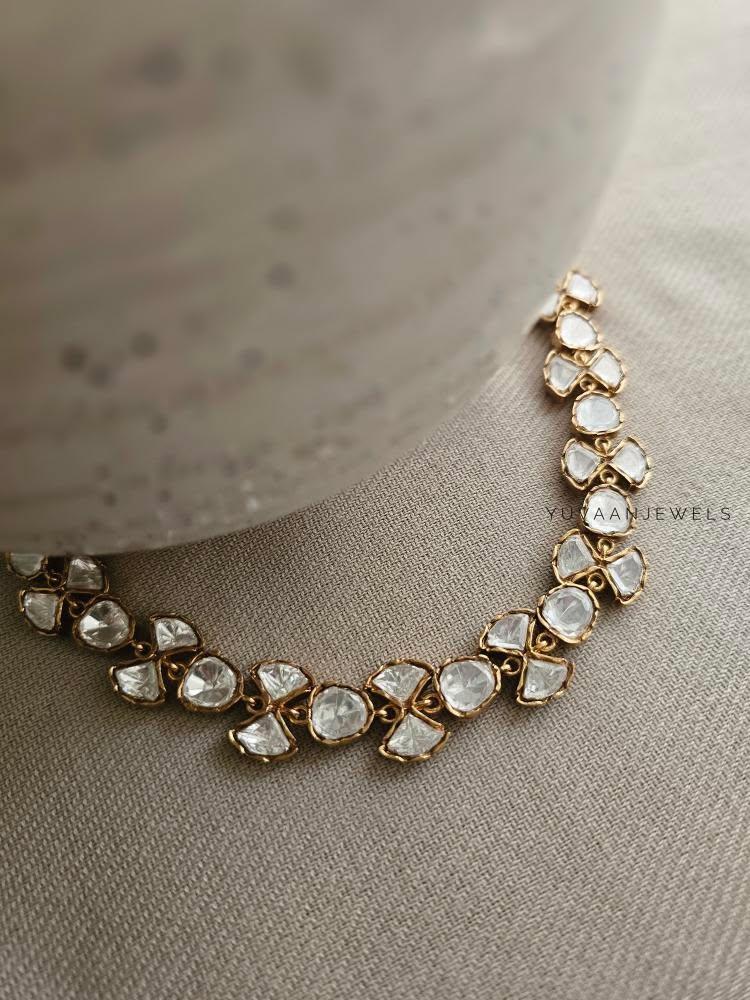 Griva delicate polki necklace Thumbnail