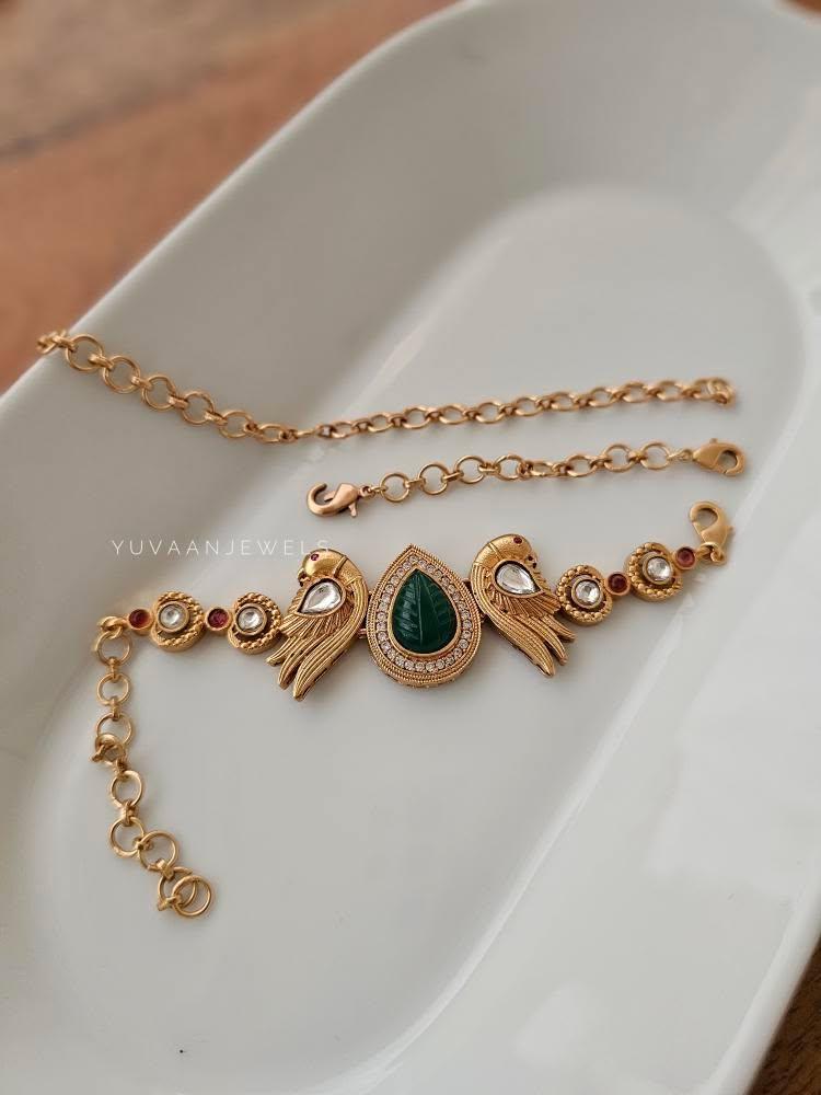 Koyal handcrafted bracelet/choker Thumbnail
