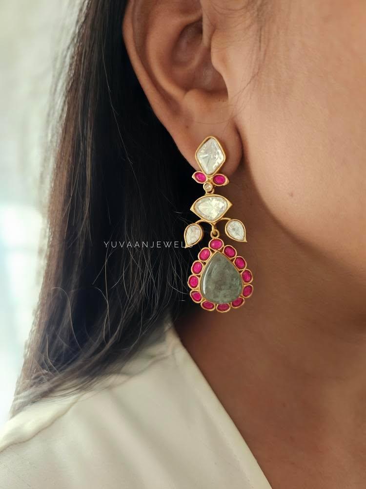 Zenara polki earrings Thumbnail