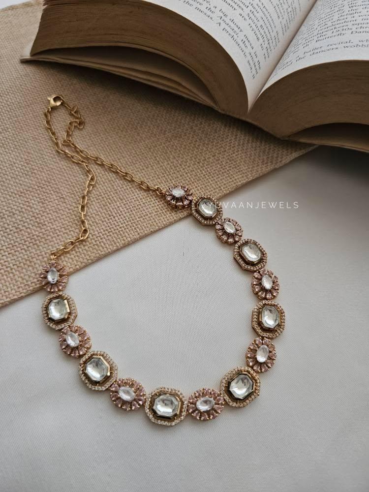 Niti delicate polki necklace Thumbnail