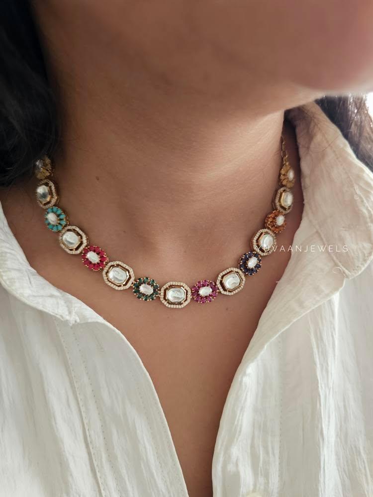 Niti delicate polki necklace Thumbnail