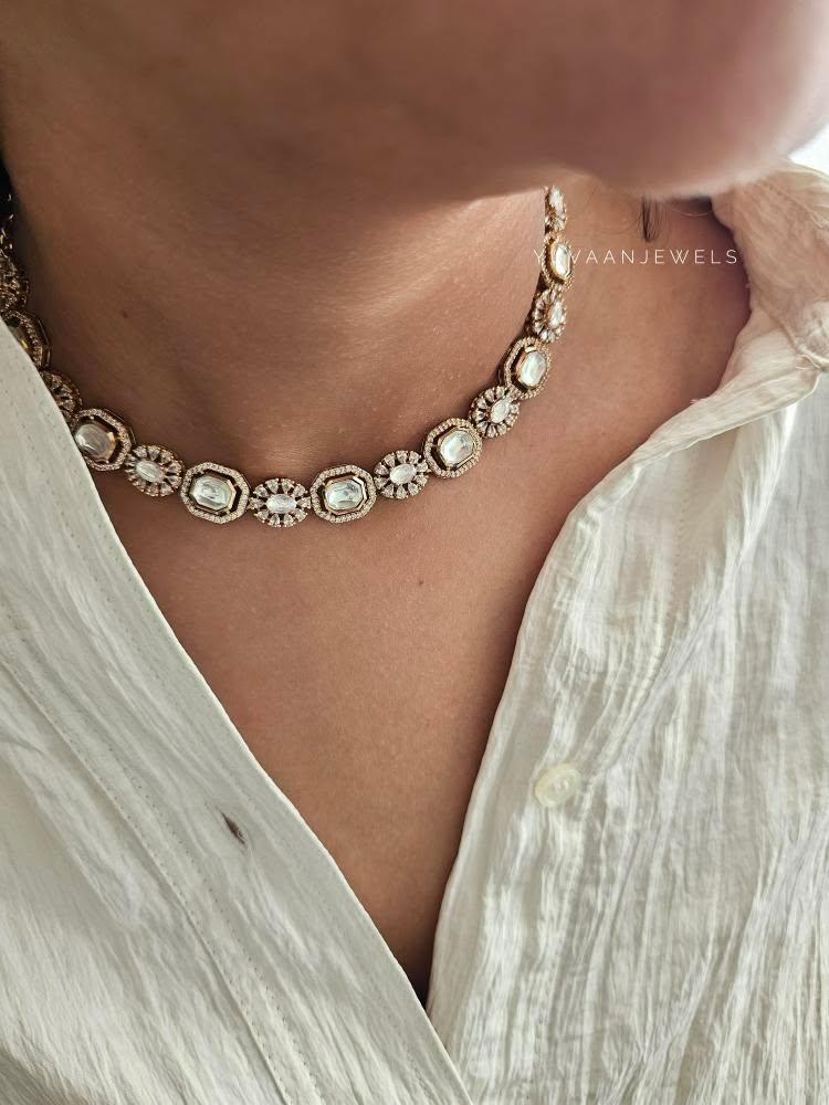 Niti delicate polki necklace Thumbnail