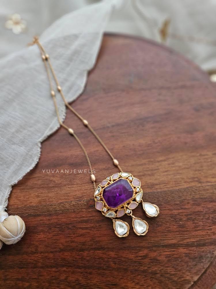 Sohvi delicate polki necklace Thumbnail