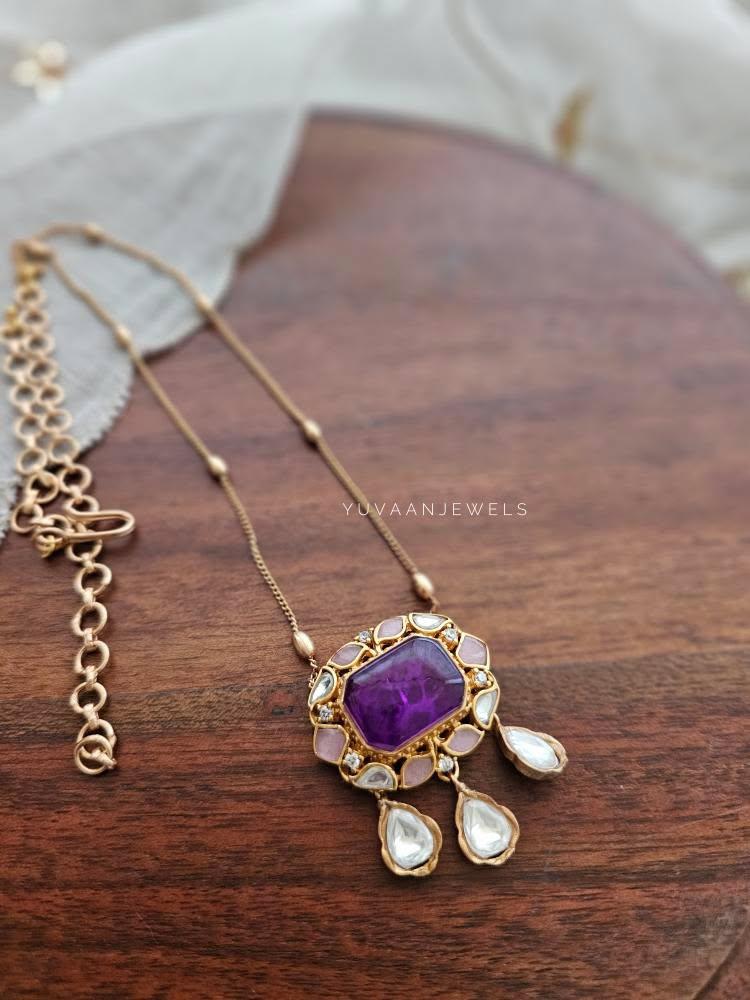 Sohvi delicate polki necklace Thumbnail