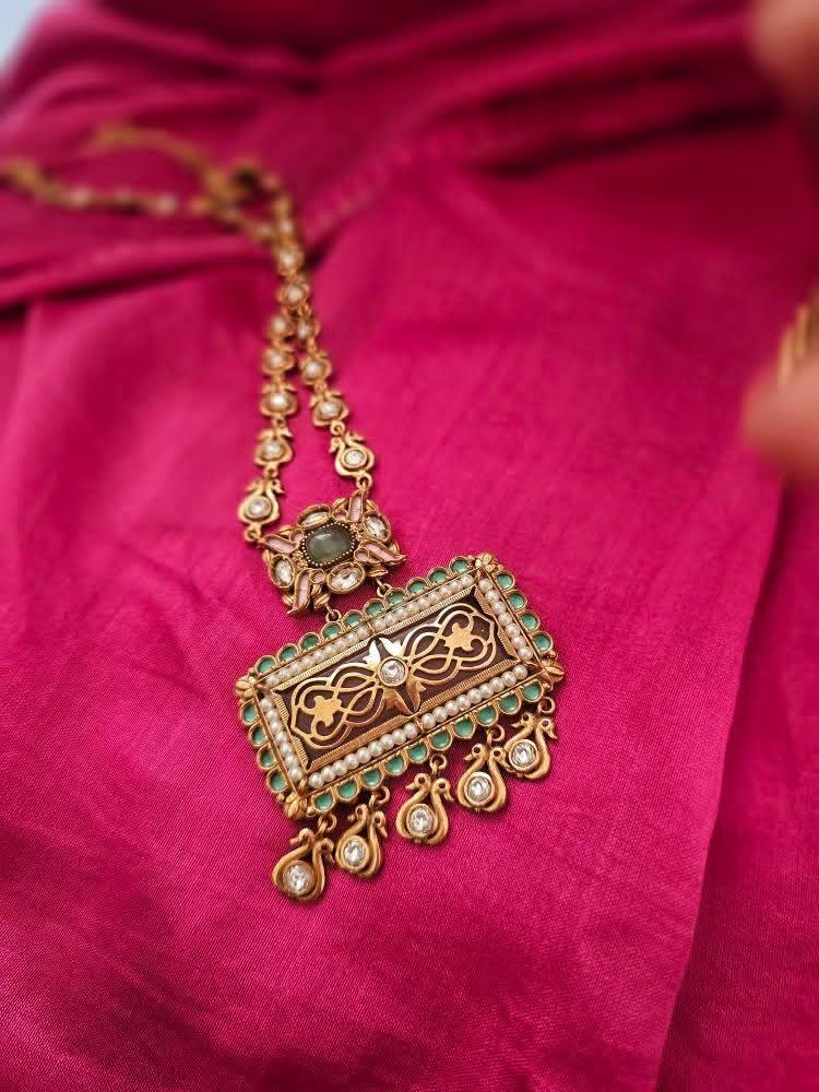 Taveez handcrafted necklace Thumbnail