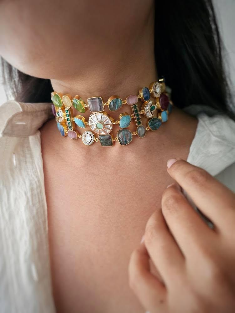 Rohini baroque choker Thumbnail