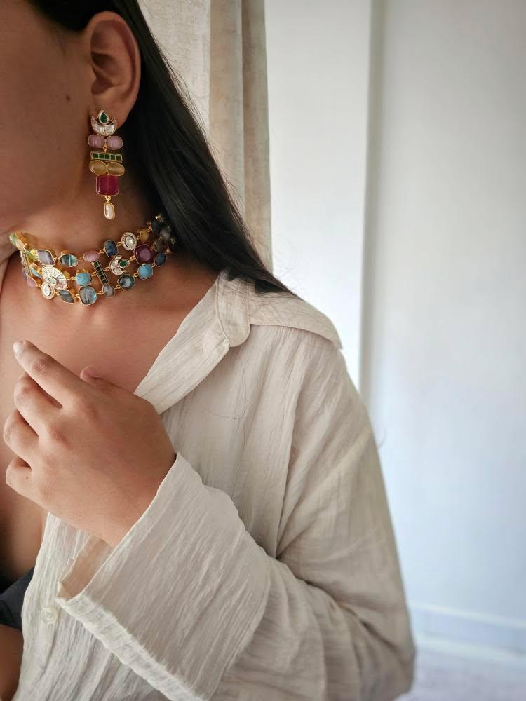 Rohini baroque choker Thumbnail