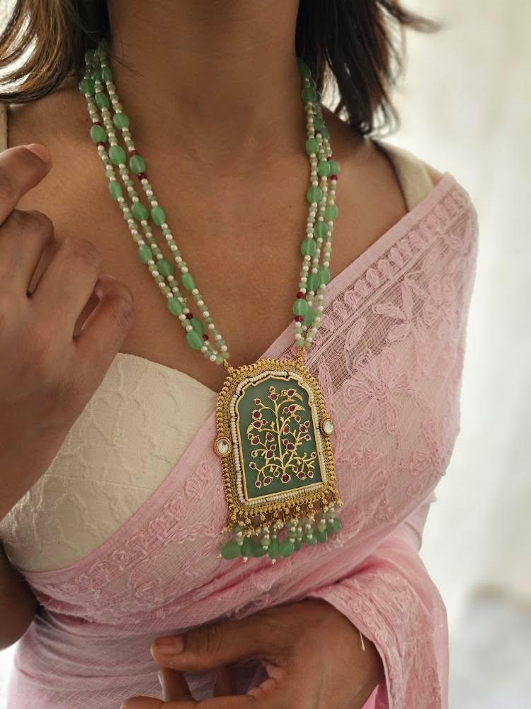 Harit pearl long necklace Thumbnail