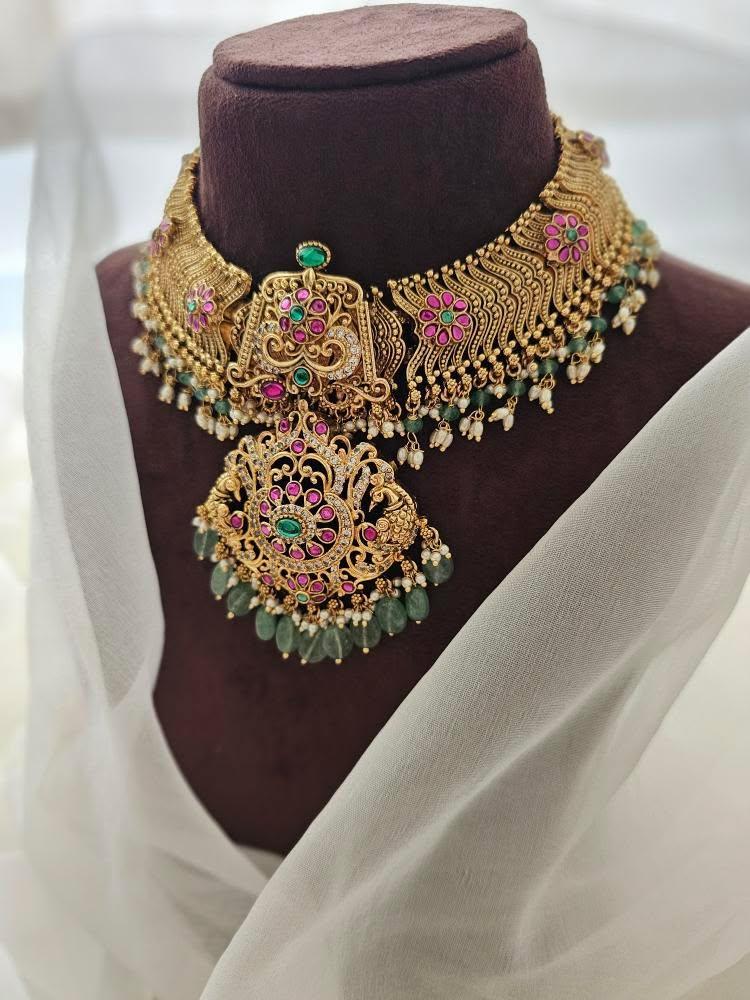 Rani handcrafted necklace Thumbnail