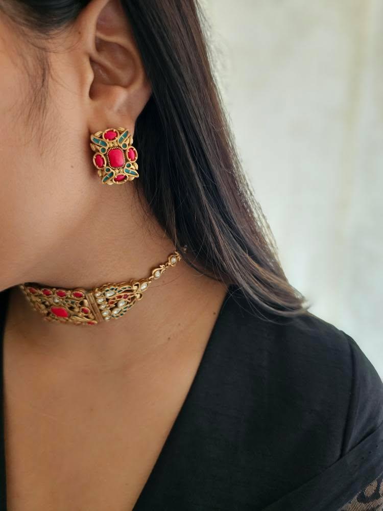 Megha handcrafted choker Thumbnail