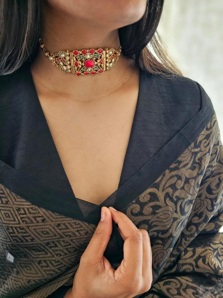 Megha handcrafted choker Thumbnail