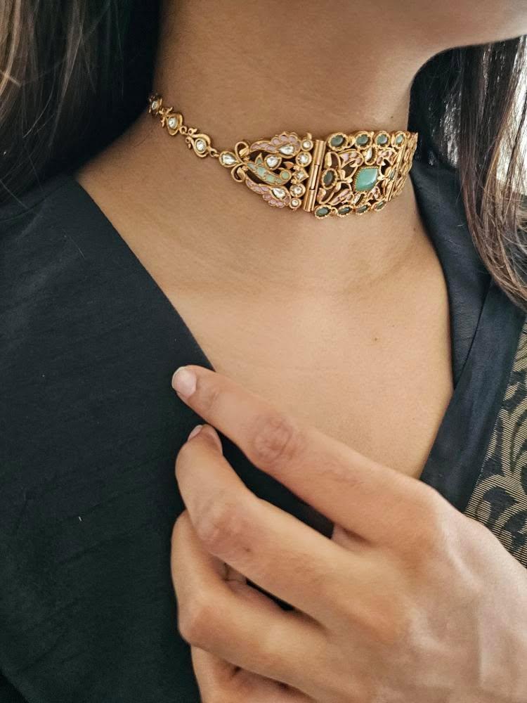 Megha handcrafted choker Thumbnail