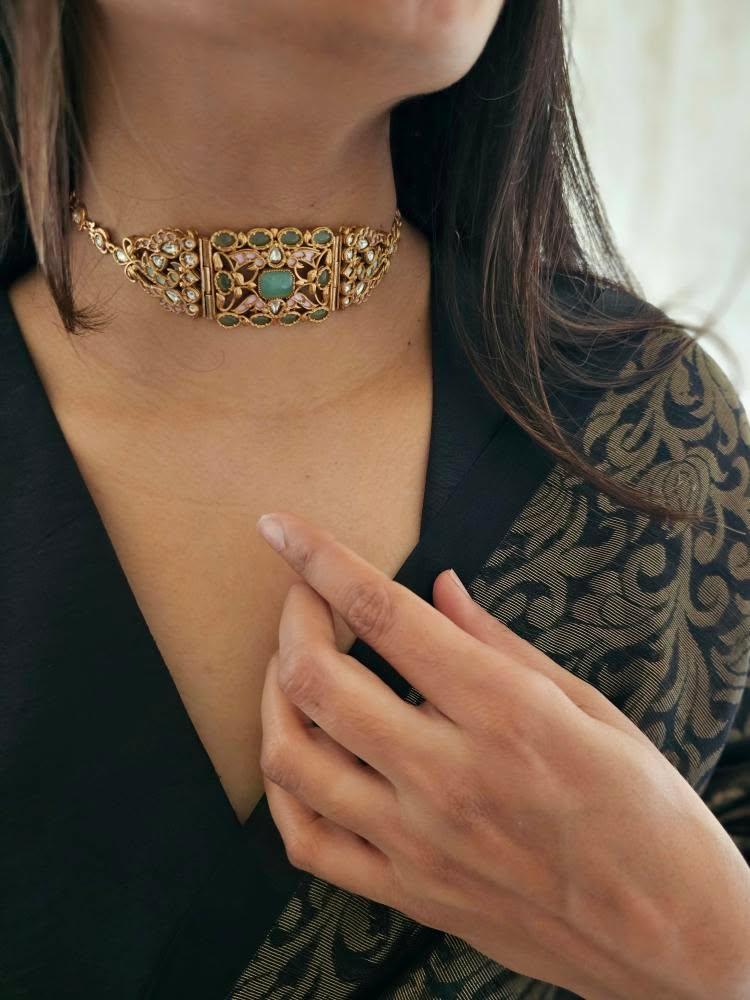 Megha handcrafted choker Thumbnail