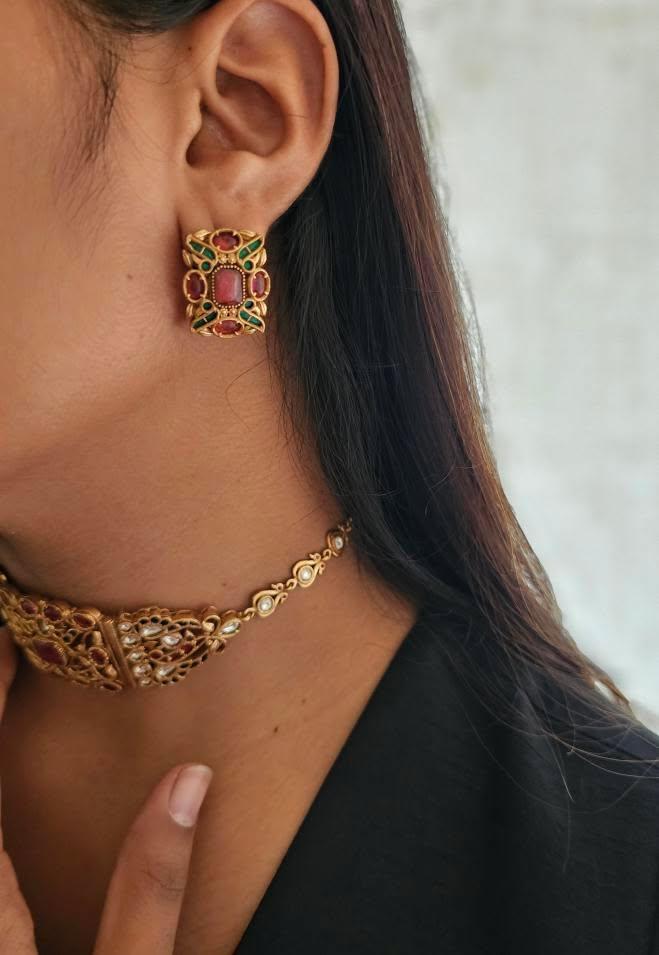 Megha handcrafted choker Thumbnail