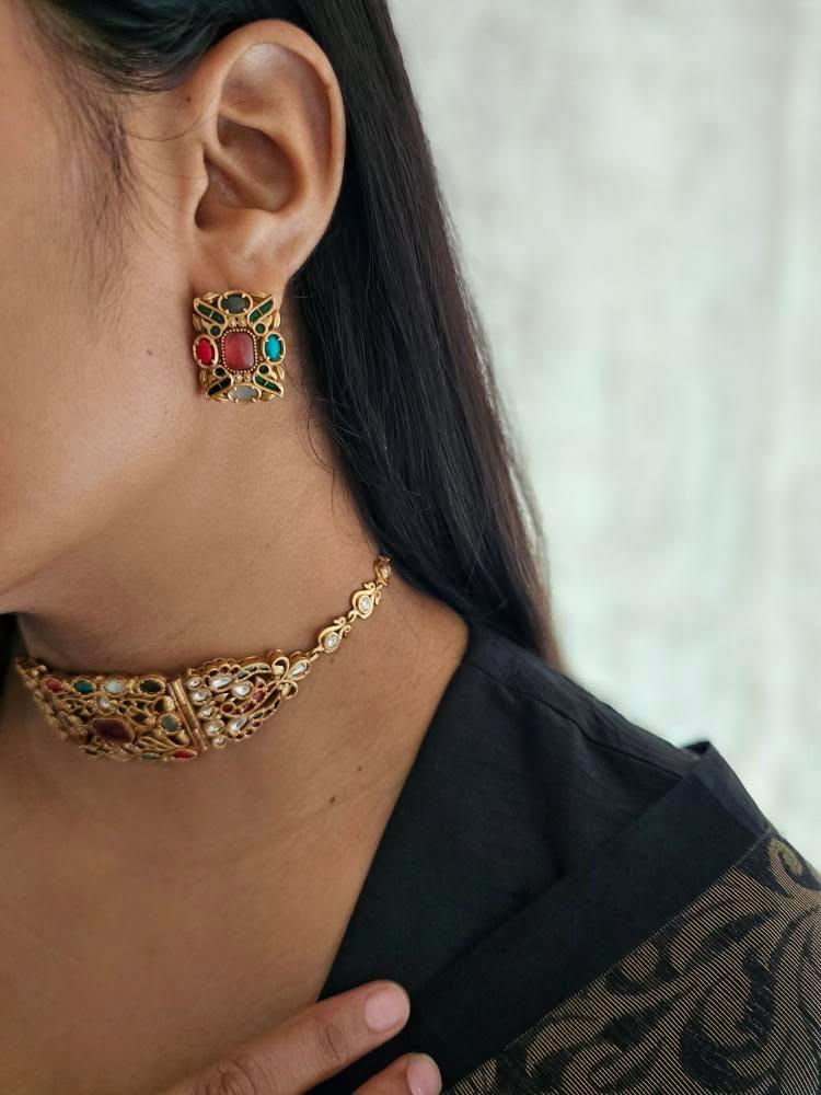 Megha handcrafted choker Thumbnail