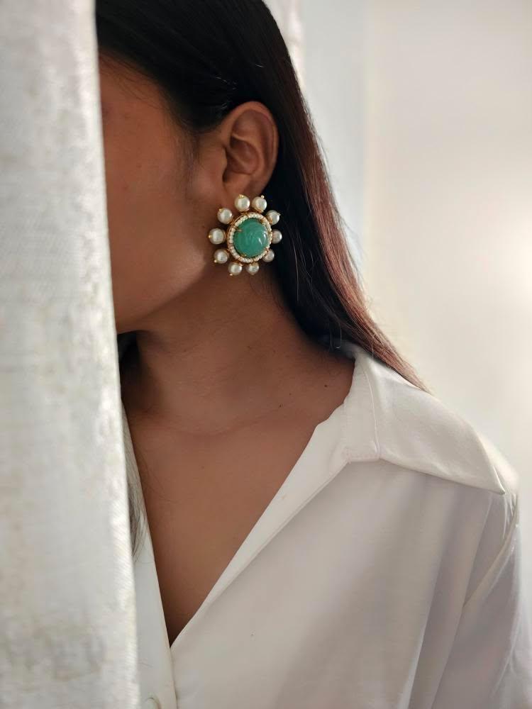 Indira handcrafted Studs Thumbnail