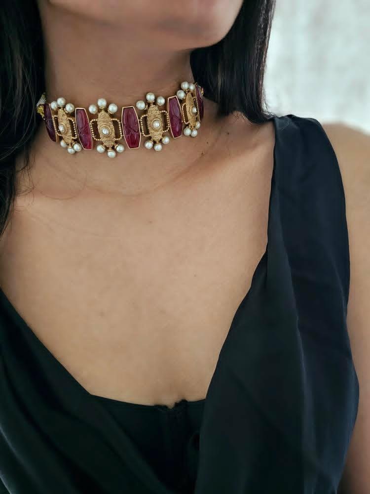Naghma handcrafted choker Thumbnail