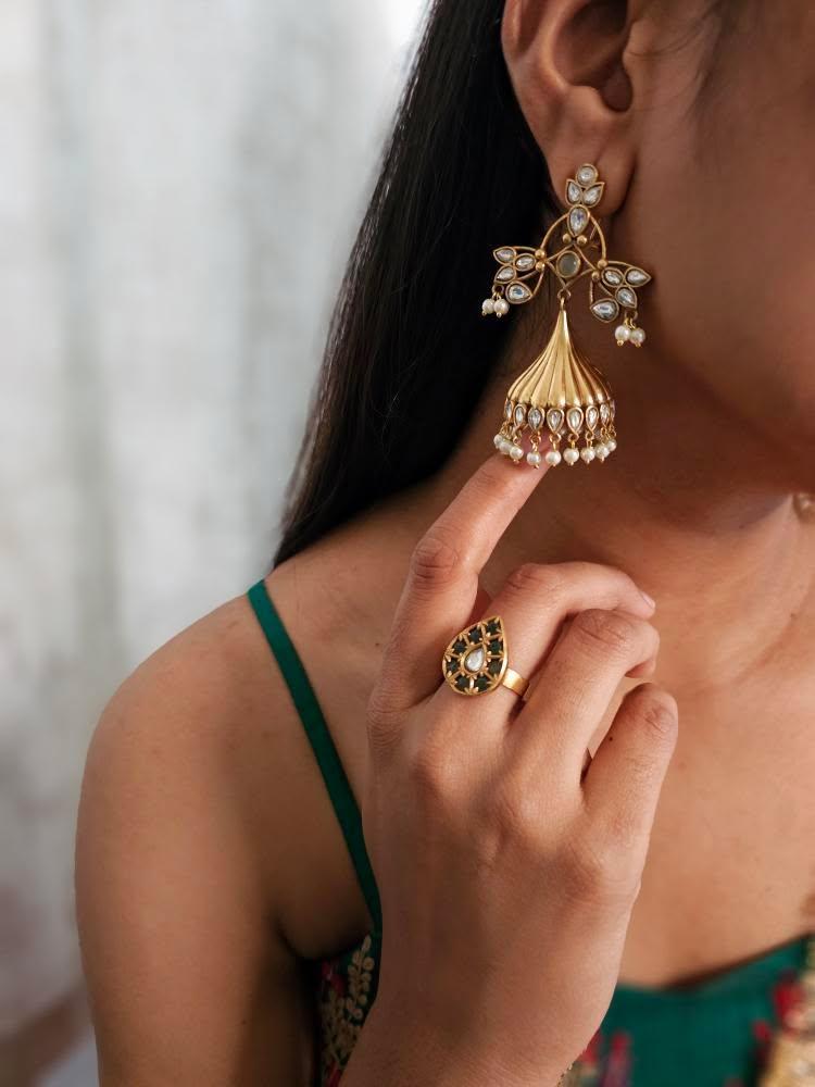 Jheeni handcrafted jhumki Thumbnail