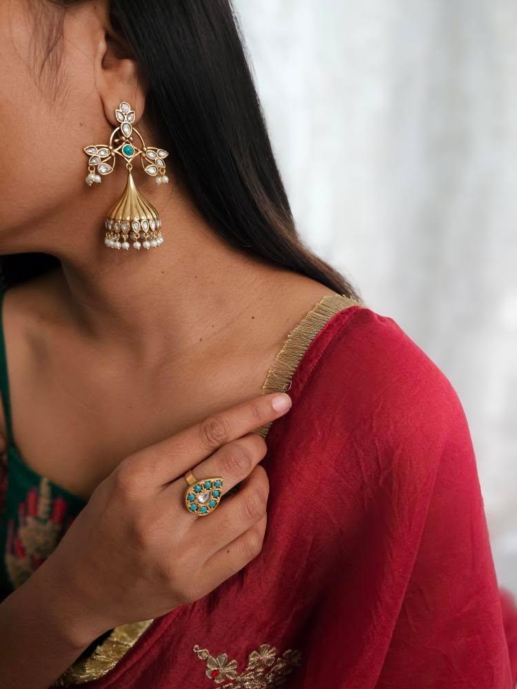 Jheeni handcrafted jhumki Thumbnail