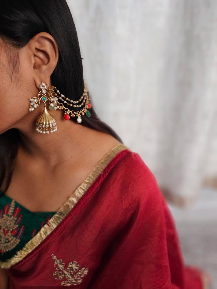 Jheeni handcrafted jhumki Thumbnail