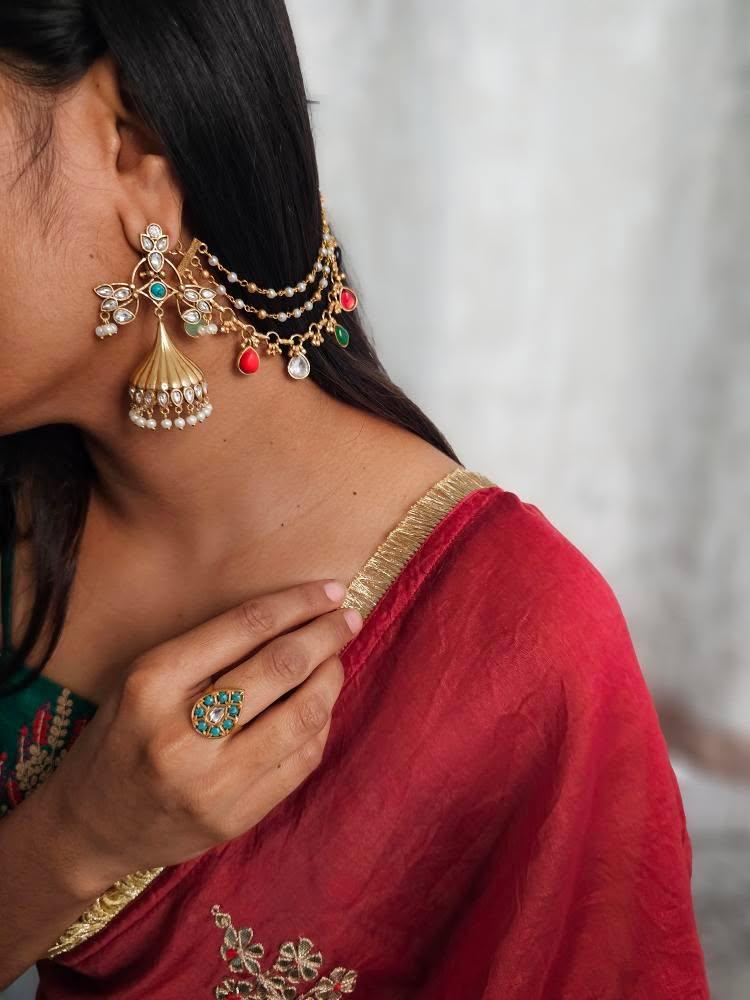 Jheeni handcrafted jhumki Thumbnail