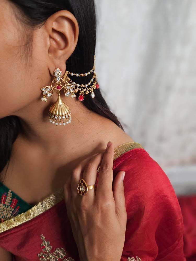 Jheeni handcrafted jhumki Thumbnail