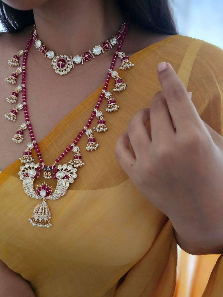 Mehatab long pearl necklace Thumbnail