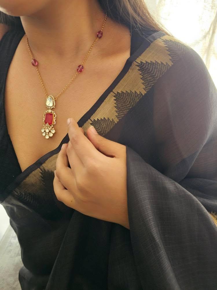 Tabdar delicate pearl necklace Thumbnail