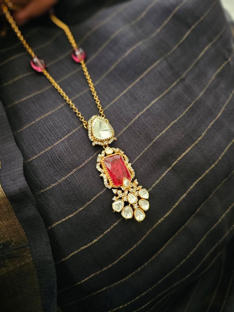 Tabdar delicate pearl necklace Thumbnail