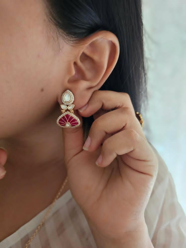 Rangat delicate polki necklace Thumbnail