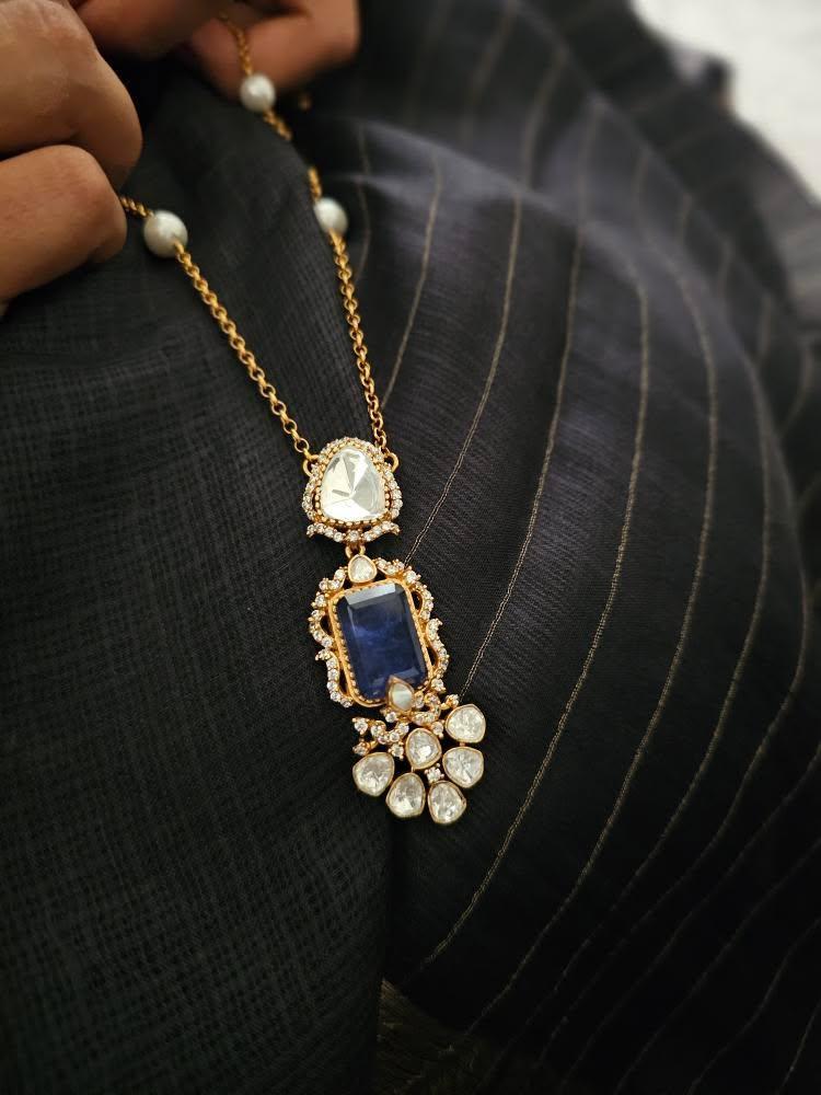 Tabdar delicate pearl necklace Thumbnail