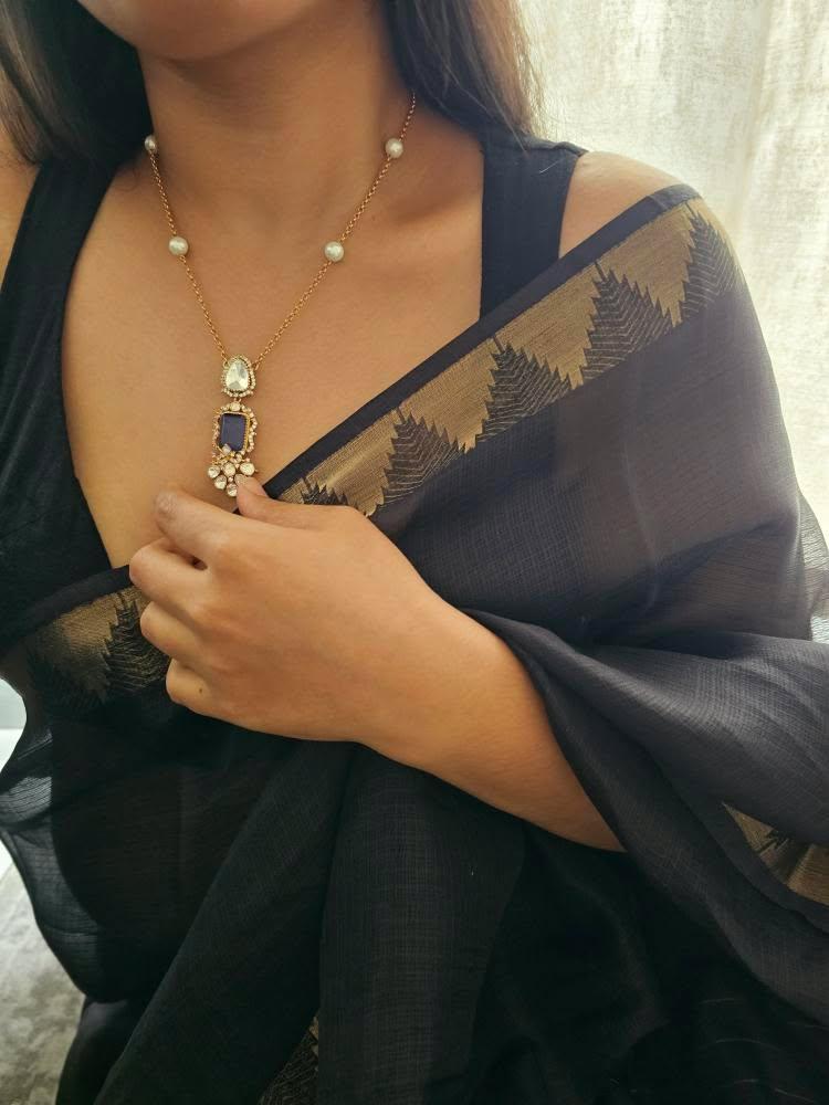 Tabdar delicate pearl necklace Thumbnail