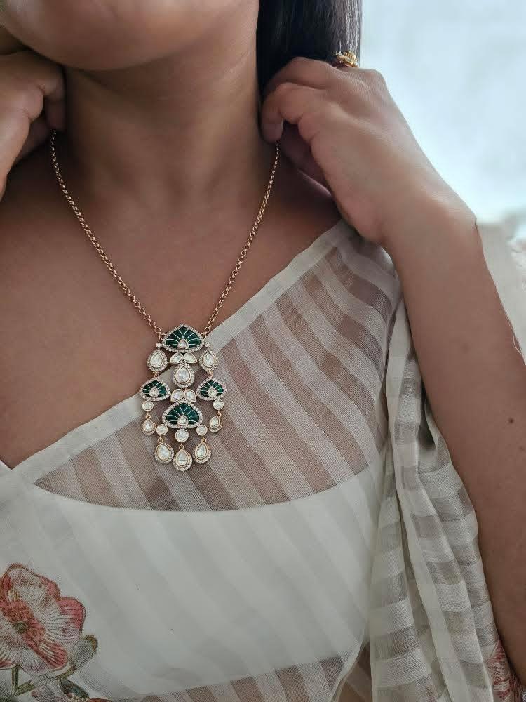 Rangat delicate polki necklace Thumbnail