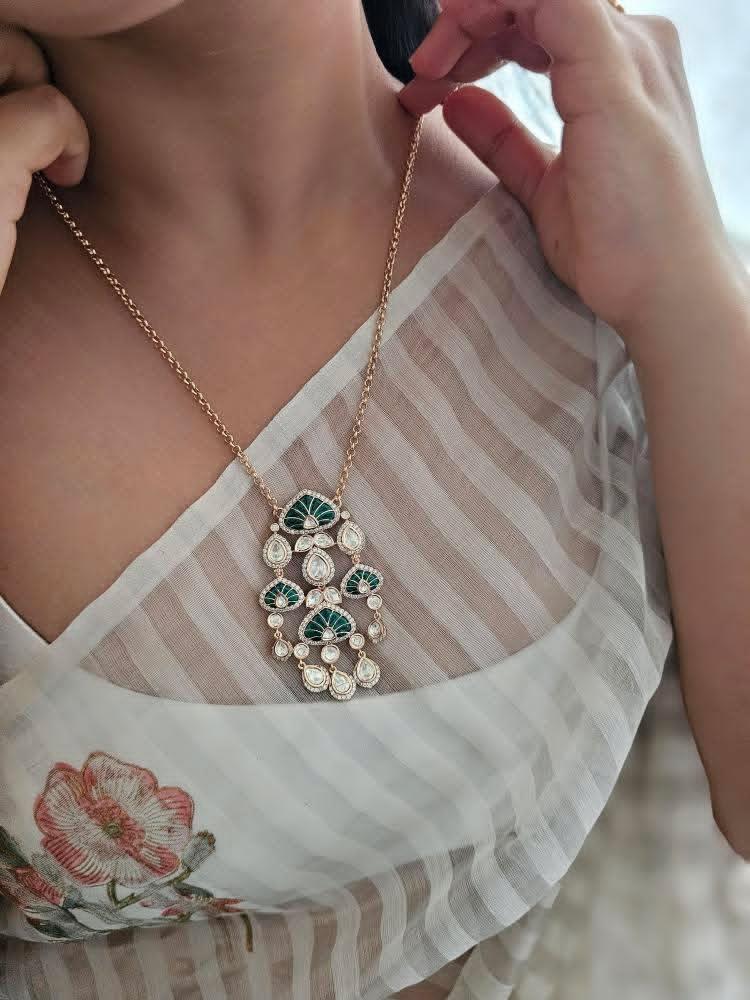 Rangat delicate polki necklace Thumbnail