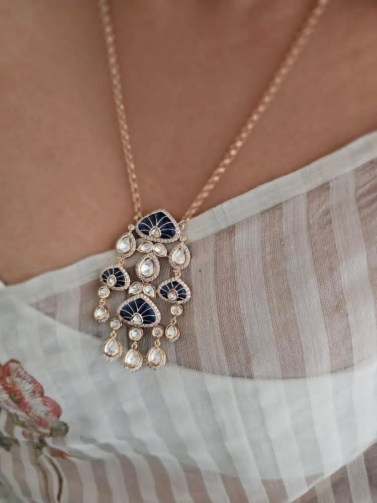 Rangat delicate polki necklace Thumbnail