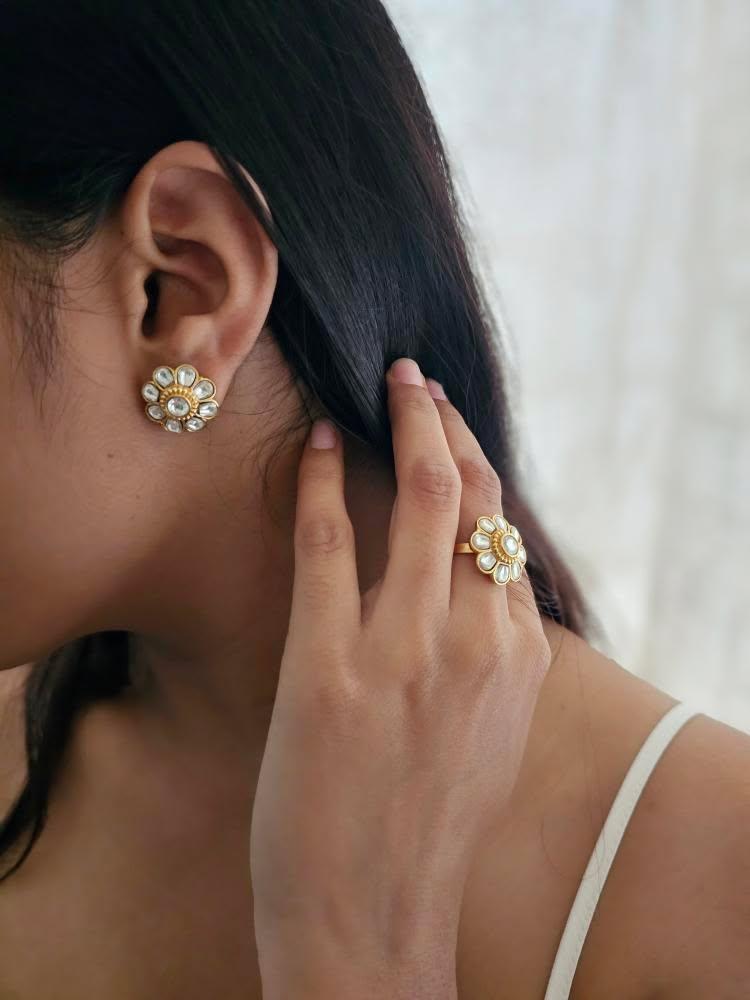 Phool polki ring Thumbnail