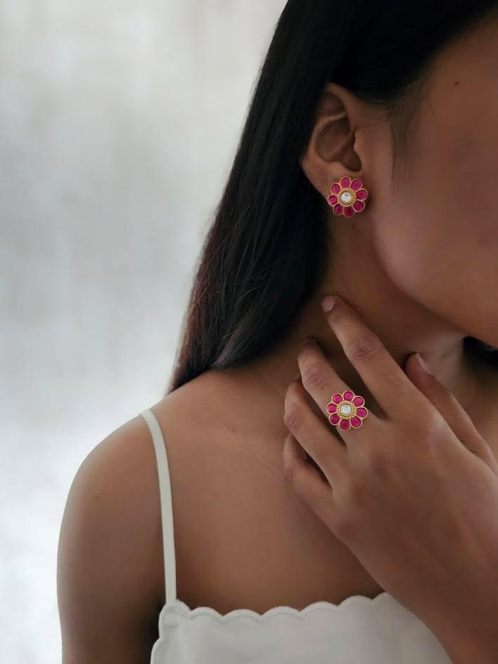 Phool polki ring Thumbnail