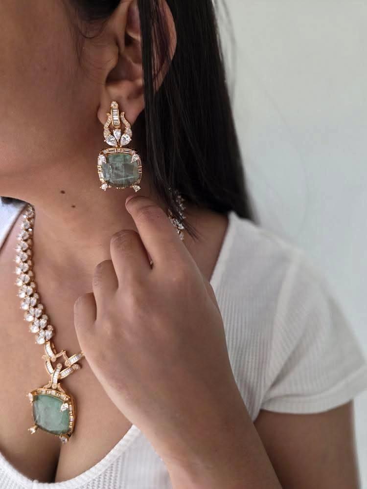 Rajasi semi precious quartz necklace Thumbnail