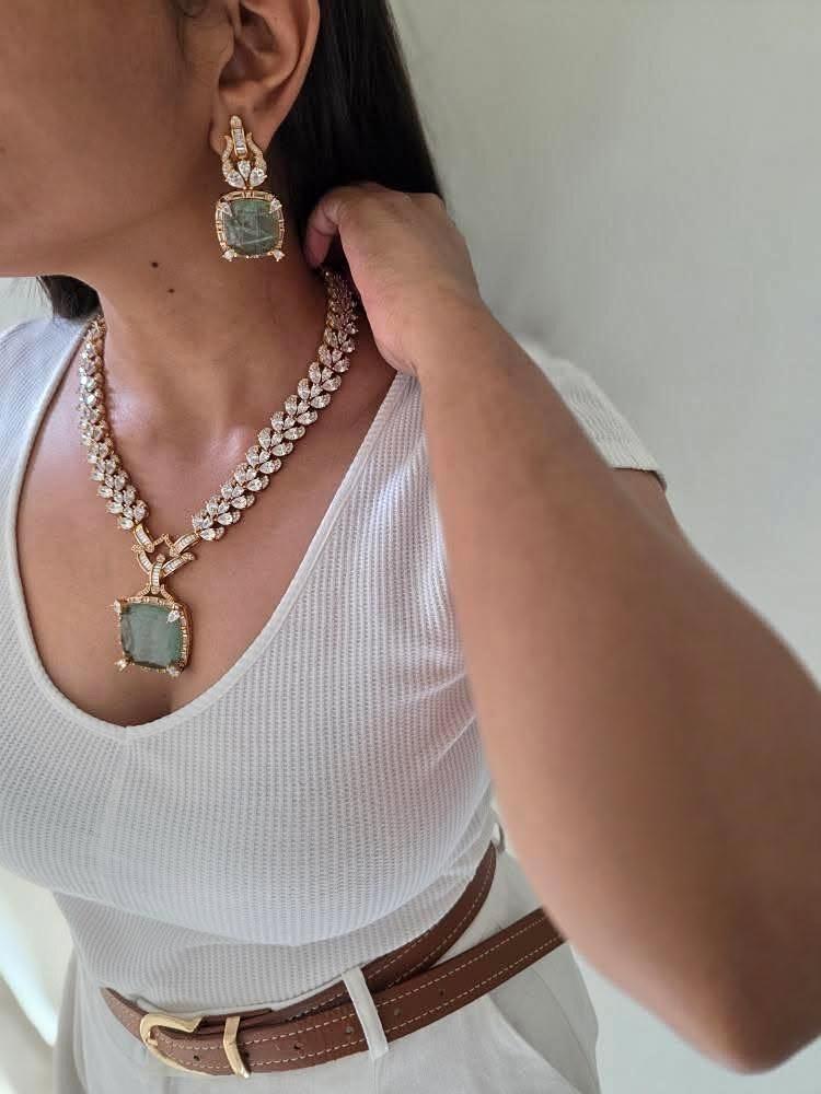 Rajasi semi precious quartz necklace Thumbnail