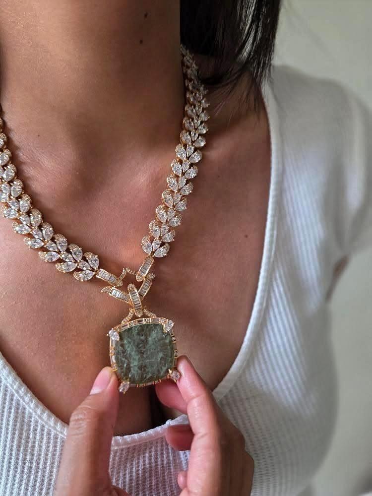 Rajasi semi precious quartz necklace Thumbnail