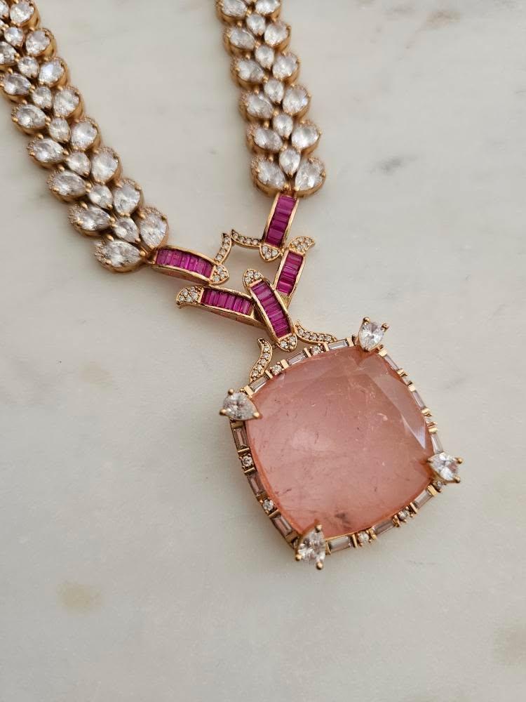 Rajasi semi precious quartz necklace Thumbnail