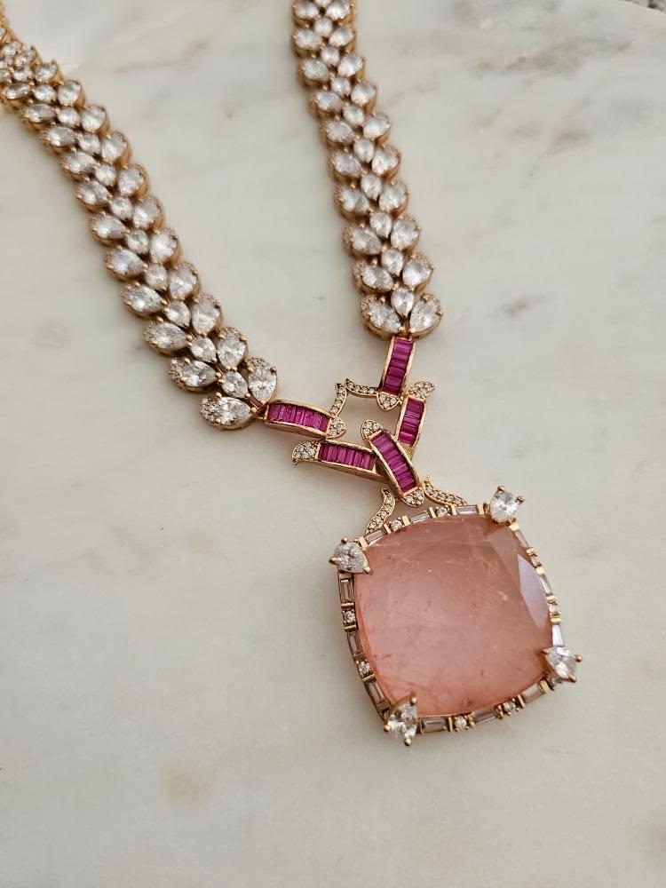 Rajasi semi precious quartz necklace Thumbnail