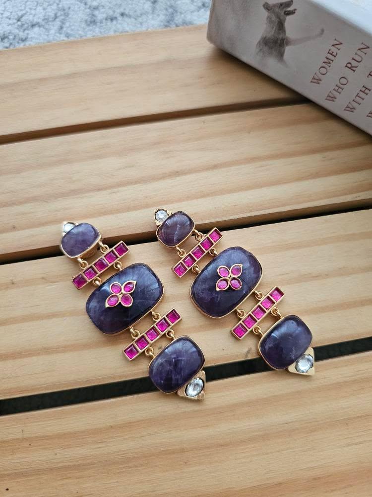 Nabat quartz earrings Thumbnail