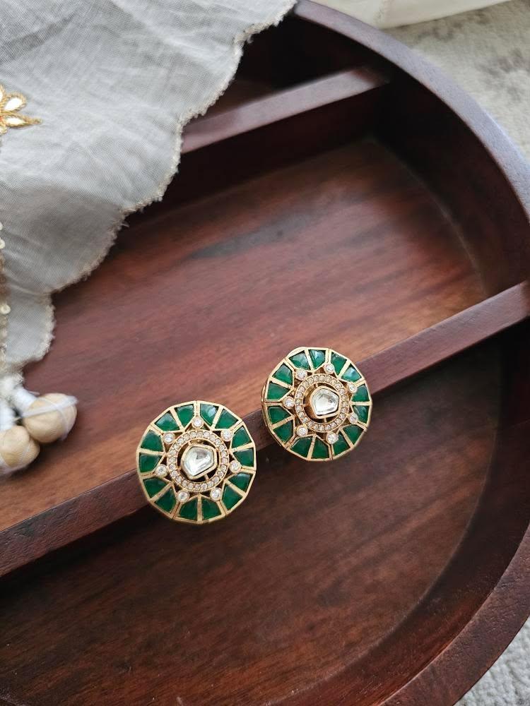 Sahla handcrafted studs Thumbnail
