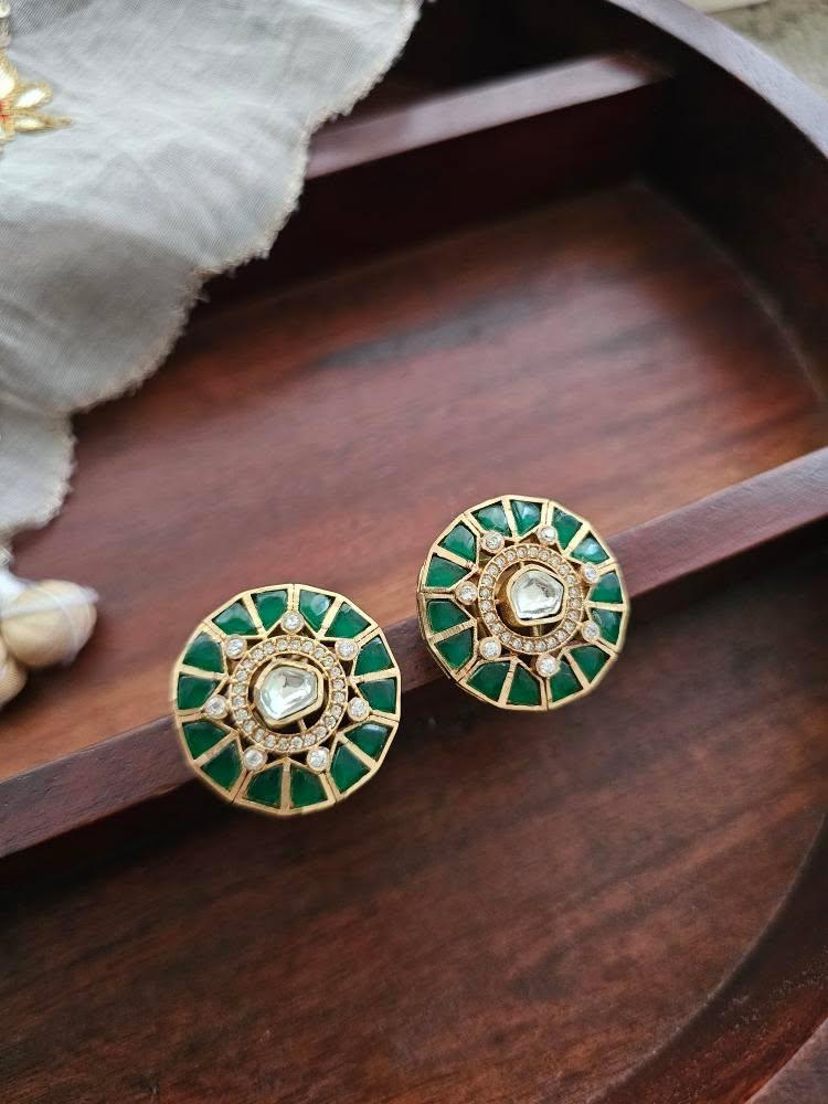 Sahla handcrafted studs Thumbnail