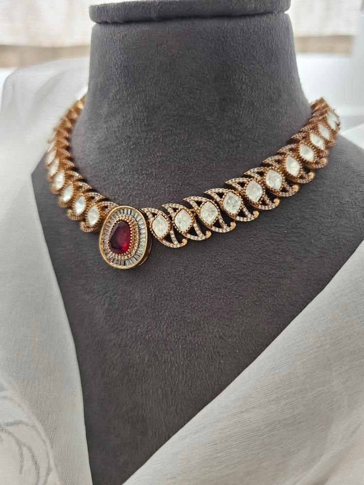 Shezan polki necklace Thumbnail